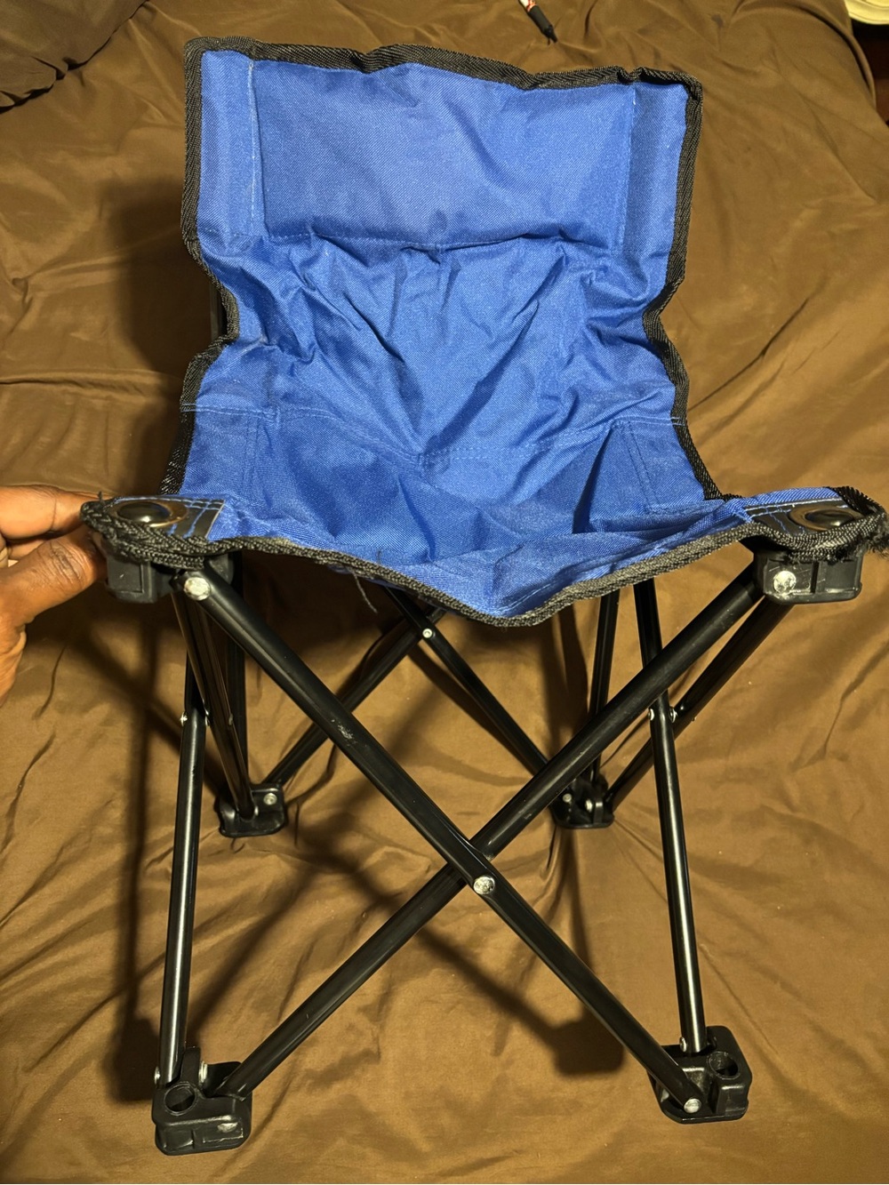 Foldable Blue Camping Stool